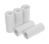 WOONEKY Papier Thermique Autocollant 5 Rouleaux pour Imprimante Miniature Portable, 57 X 25 MM, pour Correction d'Erreurs et Impression d'Étiquettes