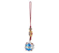 WOONEKY Pendentif Téléphone Créatif en Cuivre Creux de Boule Or Chaîne Anti-perte, Accessoire Décoratif pour Clés et Diy, Présent Original