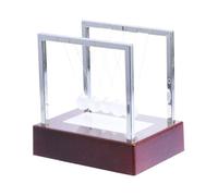 WOONEKY Pendule Newton Lumineux Décoratif Boules Équilibre, Ornement Scientifique pour Bureau Et Maison, Jouet Éducatif De Décompression Éclairage LED pour Adultes Et Garçon Et Filles