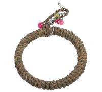 WOONEKY Perchoir Suspendu pour Perroquet avec Balançoire Herbe de Mer Support Descalade Durable pour Cage Doiseau et Détente pour Cockatiel et Petits Perroquets