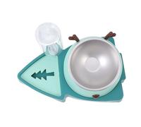 WOONEKY Pet Dog Slow Feeding Bowl Automatique avec Distributeur Eau Et Bol pour Et Chiens Accessoire Pratique
