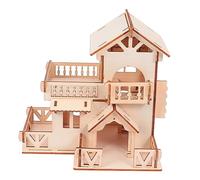 WOONEKY Petite Maison pour Hamster Cachette Et Jouet pour Rongeurs Abri à Deux pour Hamsters Et Souris