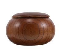 WOONEKY Petite Urne Funéraire en Bois Massif, Boîte Urne Souvenir Mini Scellée, Marron, Compacte, pour Cendres Humaines et Cendres D’Animaux de Compagnie, Cérémonie Commémorative