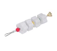 WOONEKY Pierre à Mâcher pour Perroquet Corde à Mâcher pour Chinchilla et Jouet Naturel pour Animaux de Compagnie Protection des Meubles et Soins Dentaires 1 Pièce