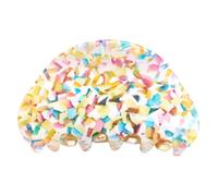 WOONEKY Pince à Cheveux en Feuille D'acétate pour Femmes, Solide et Facile à Utiliser, Accessoire pour Cheveux Élégant pour Manger ou Travailler