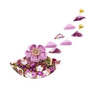WOONEKY Pince à Cheveux Tissu avec Gland Accessoire de Kimono Style Traditionnel pour Cosplay et Festivals