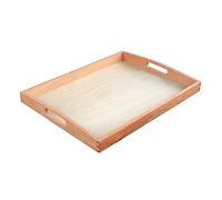 WOONEKY Plateau Montessori Bois pour Garçon Fille Éducatif Sensoriel Précoce Jeu Cognitif Bois Développement Motricité Fine et Partage Social