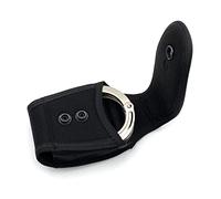 WOONEKY Pochette De Transport Polyvalente à Menottes En Nylon Noir, Petite Taille Légère, Ceinture Banane Pour Usage Extérieur Et Transport Sécurisé