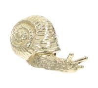 WOONEKY Poignée de Meuble Escargot Vintage en Laiton Doré pour Armoires | Design Ergonomique, Prise Confortable, Style Antique Simple, Vis D’installation Incluses, pour Portes et Salles de Bains