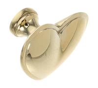 WOONEKY Poignée de Tiroir de Cœur Petite Taille Métal Brossé Finition Brillant Or Bouton pour Meuble Armoire Commode et Penderie Installation Facile Décorative pour Chambre et Salle