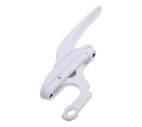 WOONEKY Poignée de Verrouillage Blanche pour Fenêtre à Battant Loquet de Remplacement Robuste à Levier Compatible Fenêtre Coulissante et Oscillo-Battante Ferrure Multipoint Sécurisée