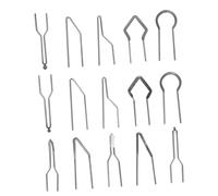 WOONEKY Pointes de Brûlage en Nichrome Haute Résistance la Température 0-1000℃ Kit de 15 Compatible Machine de Pyrogravure pour Sculpture Plusieurs styles pour Pyrogravure sur Bois