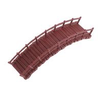 WOONEKY Pont Chinois Miniature Décoratif en Plastique, Ornement Zen pour Jardin Miniature et Aquarium, Accessoire Micro-paysager pour Maison de Poupée, Style Architectural Traditionnel,
