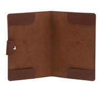 WOONEKY Porte-Carte de Score de Golf en Cuir PU Marron Résistant à l'usure Carnet de Golf Portable Multifonction Étui Rigide pour Suivi Précis des Scores en Extérieur Homme Compact