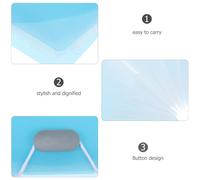 WOONEKY Porte-documents Facture Accordéon Compartiments Grand Volume Bleu Organisateur Papier Multipurpose Classeur Rangement Billets et Petits Documents Dossier Sûr pour Bureau et Voyage