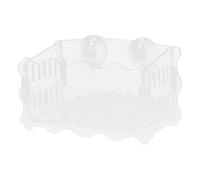 WOONEKY Pot de Plantation Aquatique Transparent avec Ventouse Pot pour Plantes Aquarium Support Stable pour Culture de Plantes et Animaux Aquatiques Résistant et Adapté à Tous Types