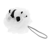 WOONEKY Pouf de Bain Motif Panda Rouge pour Garçon et Filles, Éponge Exfoliante en Maille Douce, Bain des Garçons et Filles