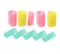 WOONEKY pour femmes 36 pièces rouleaux en plastique ensemble multi-tailles outils de bouclage de cheveux bricolage style auto-maintenant style aléatoire