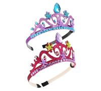 WOONEKY Pour Petite Princesse 2 Couronnes Décoratives Pour Garçons Et Filles Motif De Fête Pour Jeunes Filles