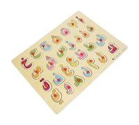 WOONEKY Puzzle Bois Alphabet Arabe Éducatif pour Garçon Fille Jeu Cognitif Montessori Bois Apprentissage Précoce pour Garçons et Filles Dès Ans