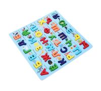 WOONEKY Puzzle Éducatif Russe en Bois Montessori pour Tout-Petits, Grand Format Bleu, Apprentissage Alphabet Russe, Développement Cognitif, Jeu Éducatif pour Garçon Et Filles, Présent D’Anniversaire