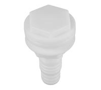 WOONEKY Raccord Traverse Coque Plastique pour Bateau Sortie Drainage Anti-refoulement Compatible Systèmes Devidage Bateaux et Yachts