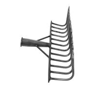 WOONEKY Râteau de Jardin Acier Renforcé Râteau Multifonctionnelle à Dents pour Agriculture Jardinage pour Aération du Sol Productivité Agricole