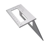 WOONEKY Règle Dangle Multifonction Daluminium Trusquin de Traçage et Équerre Verticale pour Menuiserie et Bricolage