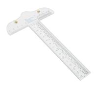 WOONEKY Règle T Transparente Plastique Rigide pour Couture et Dessin Règle de Mesure Précise Outil Multifonction Léger pour École Bureau et Maison