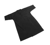 WOONEKY Robe De Salon Spa Noire Taille Unique Léger Confortable Polyvalent Pour Professionnels De Beauté Et Coiffure Usage Quotidien