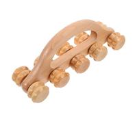 WOONEKY Roller de Massage Bois Outil de Massage Manuel pour Détente Musculaire Compact et pour Dos Cou Pratique à Emporter
