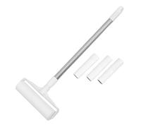 WOONEKY Rouleau Anti-Poils Animaux 19 Cm avec 3 Recharges Adhésives 30 Feuilles Brosse Adhésive pour Tapis, Vêtements et Meubles, Outil Portable pour Éliminer Poils de Chat et Chien