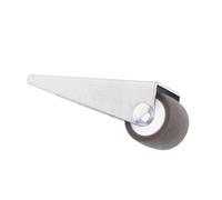 WOONEKY Roulette à Silencieuse Tpe Roue Rigide Fixe pour Porte Meuble Support Affaissement pour Installation Latérale ou Verticale Accessoire de Roue pour Projet Diy