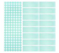 WOONEKY Rubans Adhésifs de Masquage Vert Rond 15mm 1000 Disques Résistants à Haute Température pour Peinture Automobile, Ruban Flexible à Haute Adhérence pour Maquettes et