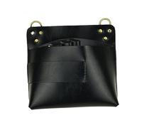 WOONEKY Sac Ceinture pour Coiffeurs Pochette Porte-outils Multifonction avec Rangement pour Ciseaux Peignes et Pinces Sac Organisateur Professionnel pour Salon de Coiffure Noir