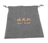 WOONEKY Sac de Voyage pour Sèche Cheveux Toile de Résistante avec Cordon de Serrage Pochette de Rangement et Durable pour Accessoires de Coiffure Déplacement