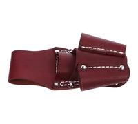 WOONEKY Sacoche Outil Cuir Véritable Robuste pour Homme Pochette Ceinture Pratique avec Compartiments Multiples pour Outils de Réparation Électrique et Jardinage Rangement Portable