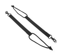 WOONEKY Sangles de Pied de Ski en Nylon Noir 2pcs avec Réglage Ajustable pour Fixation Sécurisée des Bottes de Snowboard en Station de Ski