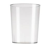 WOONEKY Seau à fleurs en acrylique Seau à glace simple transparent rond à surface lisse pour rangement multifonctionnel et usage en magasin de fleurs