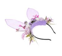 WOONEKY Serre-tête Oreilles De Lapin Coiffe De Fée Décoration De Fête De Vacances Confortable Et Réglable