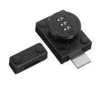 WOONEKY Serrure à Combinaison sans Perçage Verrou à Glissière pour Porte Ancienne Loquet de Zinc pour Armoire Sécurité Antieffraction Familiale