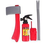 WOONEKY Set Accessoires Pompier pour Garçon Fille Extincteur avec Fonction Spray Eau Équipement de Jeu Éducatif pour Sensibilisation Sécurité Incendie et Facile à Manipuler pour Jeu de