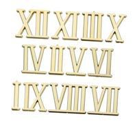 WOONEKY Set Complet de Chiffres Romains Dorés avec Aiguilles Horloge Adhésives Kit de Réparation et Remplacement pour Horloge Murale Numérique et Décoration Intérieure