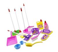 WOONEKY Set de Jouets de Nettoyage pour Garçon Fille Kit de Balai Aspirateur et Serpillière Dimitation Ménage pour Filles et Garçons Dès Ans et Surface Lisse