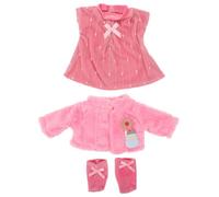 WOONEKY Set de Vêtements pour Poupées Tenue de Princesse Rose avec Jupe Ballerine Costume de Danse pour Filles Compatible Poupées Américaines Déguisement Anniversaire Garçon Fille Fille