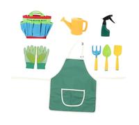 WOONEKY Set Doutils de Jardinage pour Garçon Fille avec Sac de Rangement Kit Multifonctionnel Comprenant Pelle Râteau et Accessoires Dextérieur pour Garçon et Fille Facile à Manipuler