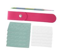 WOONEKY Set Outils Pousse-cuticules Acier Inoxydable avec Feuilles Double-embout Ergonomique pour Manucure et Pédicure Usage Salon et Domicile