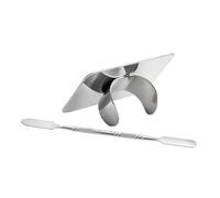 WOONEKY Spatule De Mélange En Acier Inoxydable Indispensable Pour Les Pigments De Fond De Teint Pour Les Salons Itinérants
