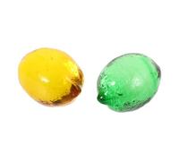 WOONEKY Statue de Citron en Lot de 2 Décoration Chic Cuisine et Bureau Faux Fruits Colorés Design Élégant Ornements de Centre de Table Décoration de Maison la Cuisine Bureau