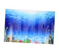 WOONEKY Sticker Fond Aquarium Autocollant Décor sous-Marin Adhesif Poisson pour Décoration Vivante et Facile à Poser Compatible la Plupart des Aquariums Fond Auto-adhésif Poissons